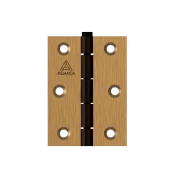 Dobradiça Bronze Latonado 1,20mm Aliança