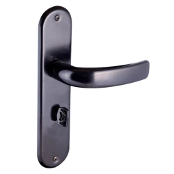 Fechadura Banheiro Galaxy Espelho 40mm Preto Fosco Alianca