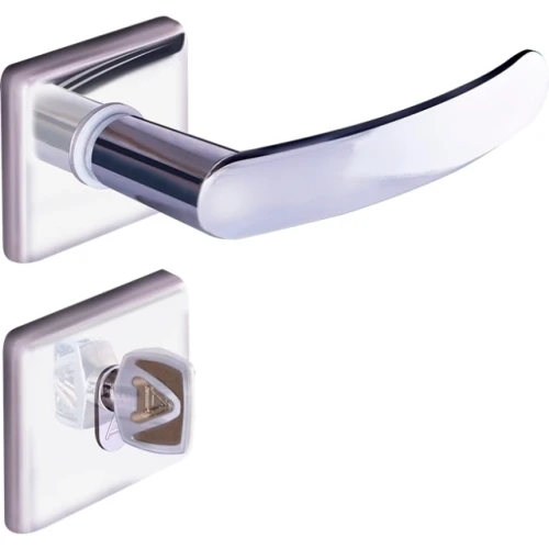Fechadura Banheiro Quadratta Premium Inox Polido