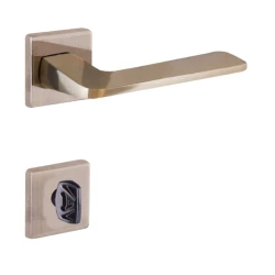 Fechadura banheiro ultra line roseta 55mm latonado Aliança