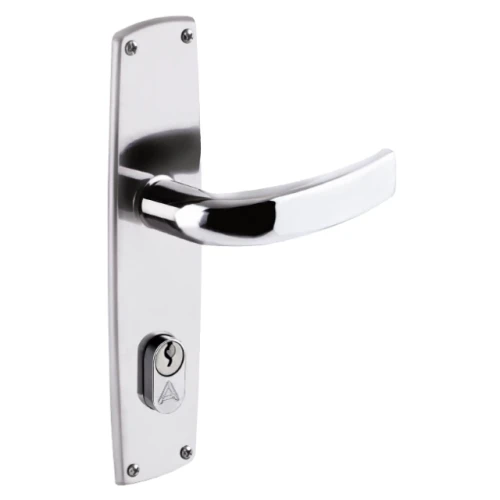 Fechadura entrada classic alavanca 55mm inox polido Aliança Metalurgica