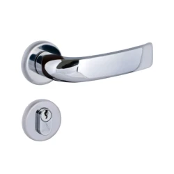 Fechadura Entrada Galaxy Roseta 40mm Cromado Alianca
