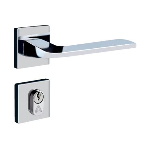 Fechadura entrada ultra line roseta s40mm cromado Alianca