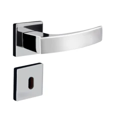 Fechadura interna quadratta curva roseta S40mm cromado Aliança