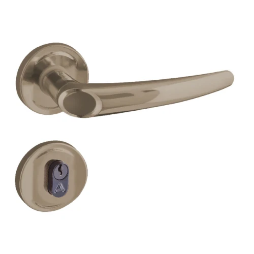 Fechadura Joy Roseta Externa 40mm Bronze L Aliança