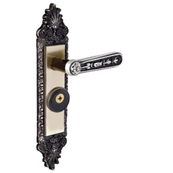 Fechadura tetra colonial alavanca s40mm latonado Alianca