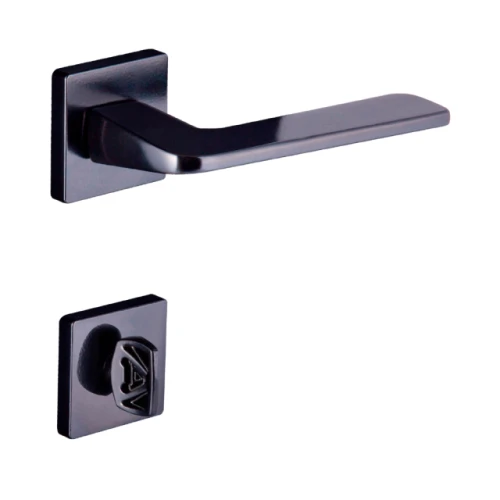 Fechadura Ultra Line Roseta Banheiro 55mm Preto F Aliança
