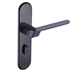 Fechadura Vega Espelho Preto Fosco Externa S40mm Aliança
