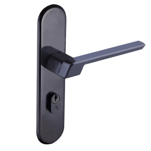 Fechadura Vega Espelho Preto Fosco Externa S40mm Aliança