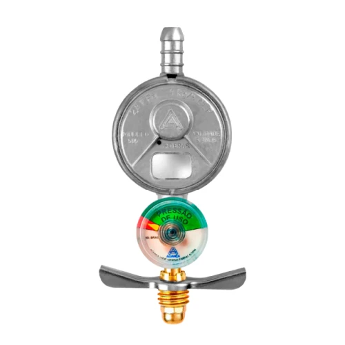 Regulador para gas domestico 505/01 com manometro Alianca Metalurgica