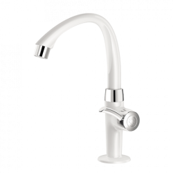 Torneira Para Lavatório Mesa Linea Branco com Cromo 
