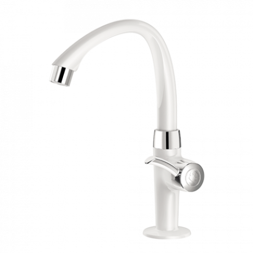Torneira Para Lavatório Mesa Linea Branco com Cromo 